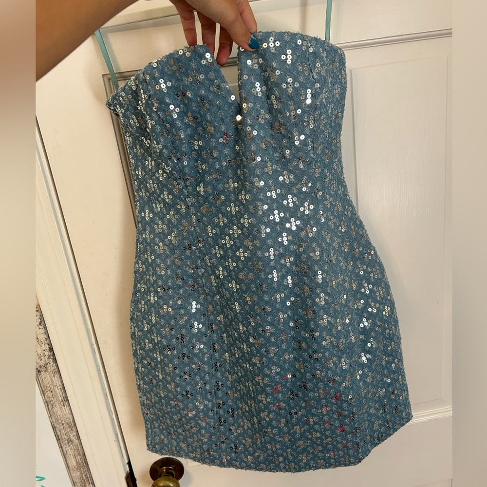 Blue Sparkle Mini dress